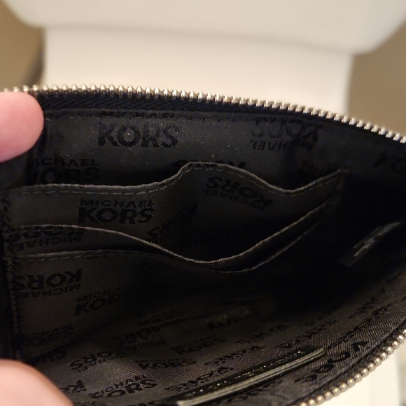 Michael Kors Monogram Black and Gray Wristlet - Picture 3 of 4